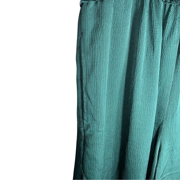 Max Studio Lace Scalloped Sleeveless Jumpsuit Emerald Green - Size S - Picture 3 of 11